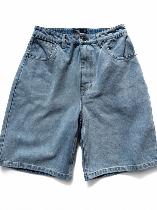 Washed Light Blue Jorts