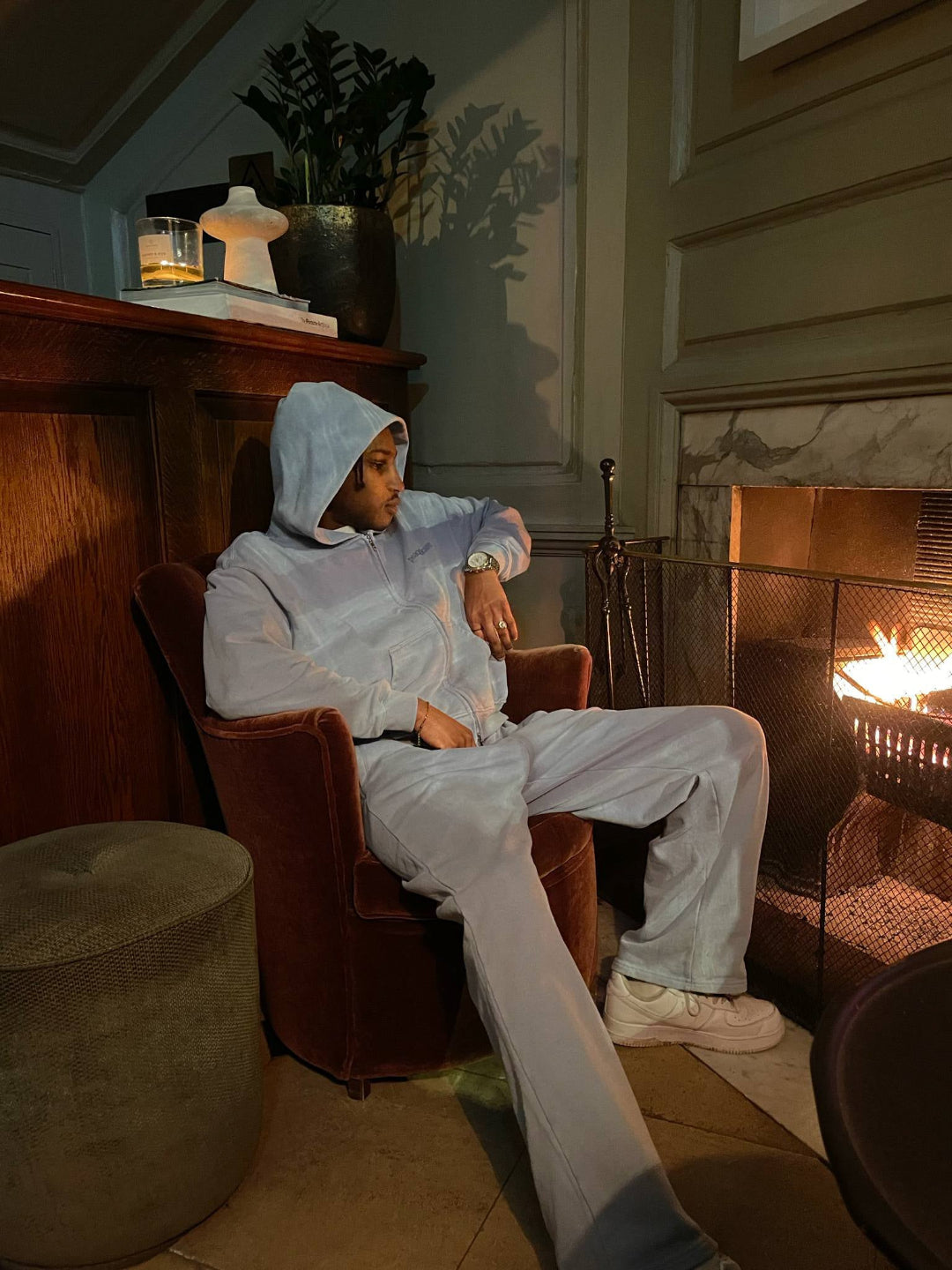 Washed Sweatpants - Baby Blue